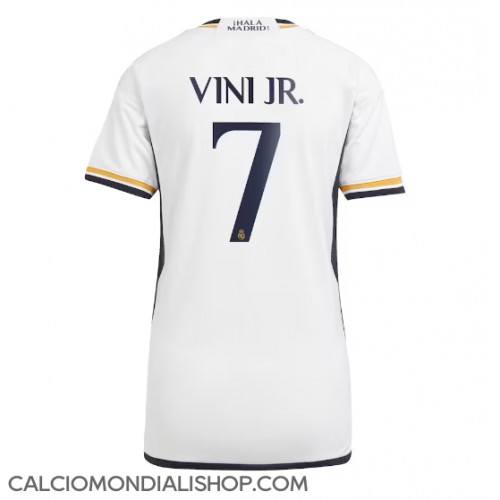 Maglie da calcio Real Madrid Vinicius Junior #7 Prima Maglia Femminile 2023-24 Manica Corta
